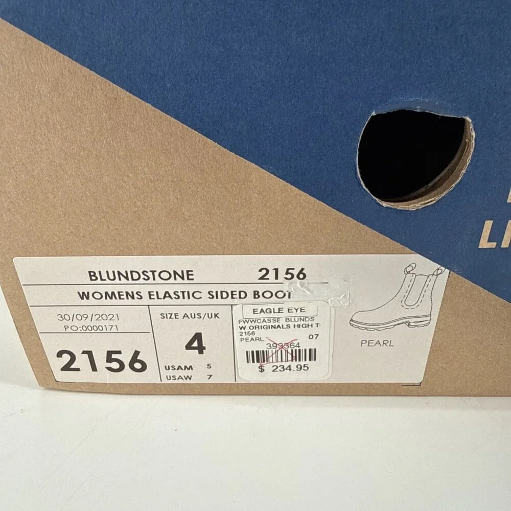 BLUNDSTONE Womens Size US 7 ELASTIC SIDED BOOTS In Pearl New In Box